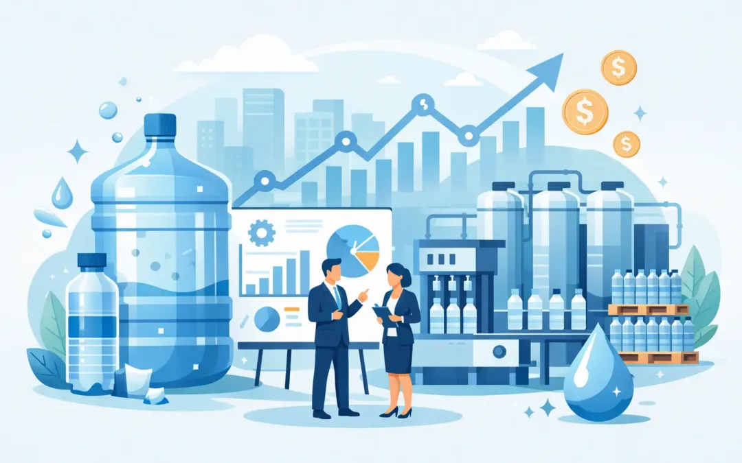 Agua purificada: negocio rentable y a medida