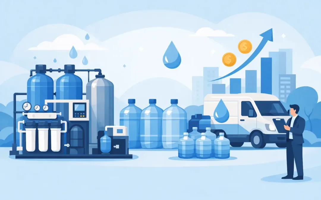 Equipo purificador para negocio de agua rentable