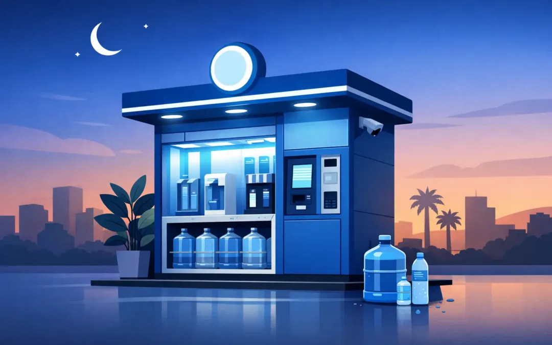 Kiosko 24 hrs para vender agua sin franquicia