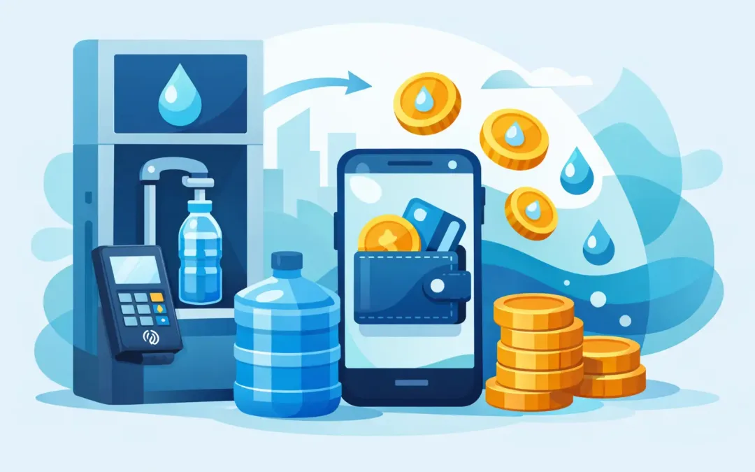 Monedero electronico para vender agua