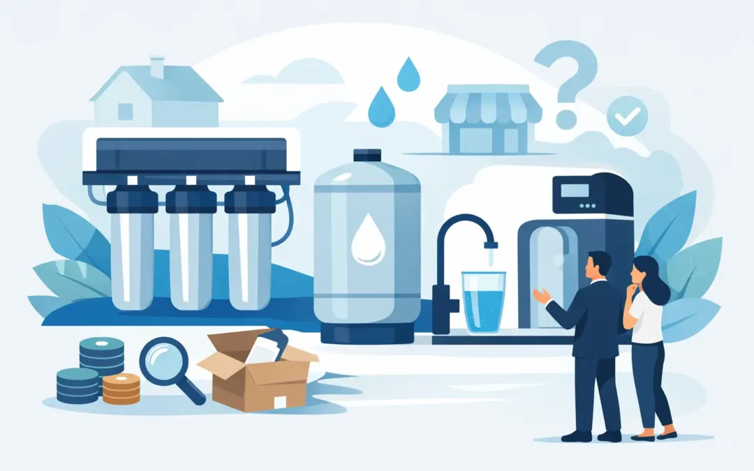 Purificadora de agua en venta: qué comprar